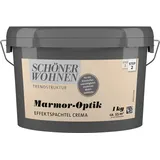 Schöner Wohnen Trendstruktur Effektspachtel Marmor-Optik Crema 1 l