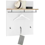 HBZ »Milan Paneel breit, BxHxT 85x95x27 cm«, (1 St.), Paneel mit 1 Hutablage, 1 Kleiderstange, 3 Kleiderhaken