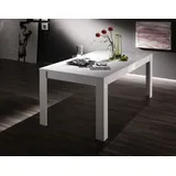 Home affaire Esstisch Amalfi, Breite 180 cm, erweiterbar durch Ansteckplatte weiß