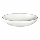 Asa Selection Pastateller Ligne Noire Ø 22 cm Porzellan Weiß