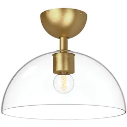 Alora Mood Jude 1 lt Semi Flush Light - Gebürstetes Gold - ALM-JUDE-SF-GD-CL