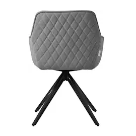 ML-Design Esszimmerstühle drehbar 6er Set Textil Webstoff Grau Drehstuhl,