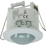 ChiliTec Decken-Einbau-Bewegungsmelder 360° LED geeignet, 6m Detektion, weiß