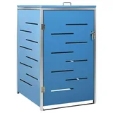 vidaXL Mülltonnenbox 69 x 77,5 x 113 cm blau