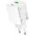 MediaRange 45W GaN Schnellladeadapter (EU-Stecker), 1x USB-C und 1x USB-A, unterstützt USB-C® Power Delivery und Quick ChargeTM, Weiß