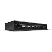 Lindy Industrial Wallmount USB-Hub, 7x USB-A 2.0 USB-B 2.0 [Buchse] (42794)
