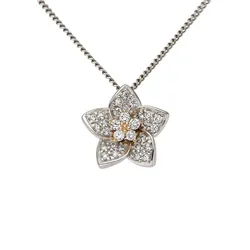 Ketten-Anhänger FIRETTI "Schmuck Geschenk Gold 585 Halsschmuck Anhänger für Halskette Blume", rosa (rotgoldfarben, weißgoldfarben, weiß, w=weiß), Schmuckanhänger, Damen, 0,17 ct P2 = erkennbare Einschlüsse, Rotgold 585-Weißgold 585-Diamanten, 1 g, Rotgold 585, Weißgold 585, Diamanten, mit Brillanten