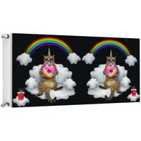 Tmk Magnet Heizkörperabdeckung, Heizkörperverkleidung 60x60 cm, Muster Weiß