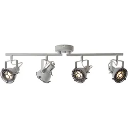 Brilliant LED Deckenstrahler Jesper flat Grill Grau Beton Industrial GU10 4x5W W...