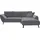 exxpo - sofa fashion Ecksofa EXXPO - SOFA FASHION "Bellini, Materialmix oder komplett Struktur, Breite 268cm, bequem", anthrazit, B:260cm H:92cm T:187cm, Sofas, Ecksofa, bequem und modern, Chenille-Struktur Bezug, L-Form