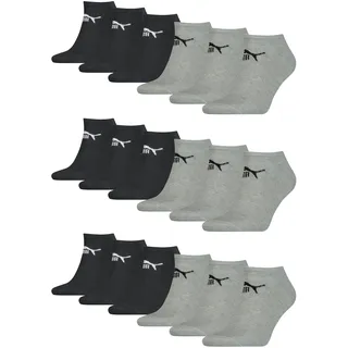 Puma Sneaker Socken 6 Paare Schwarz 43-46