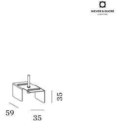 Wever & Ducré Zubehör für STREX SYSTEM 48V - Montageklammern für Einbau WEV-90014193
