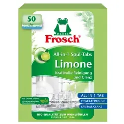 Frosch All-in-1 Spülmaschinentabs, Limone 116334 , 1 Packung = 50 Tabs