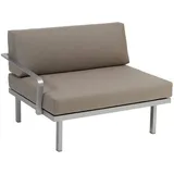 Sylt Alu Modul 100 x 84 cm Arm rechts - 10 - carbon D08 - burgund