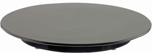 SCHNEIDER Tortenplatte, Melamin, schwarz, Kuchenplatte aus Melamin, Höhe: 30 mm, Ø 320 mm
