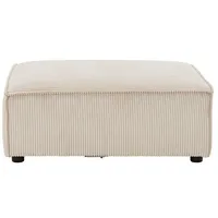 Juskys modulares Sofa in Cord Beige - Ottomane -