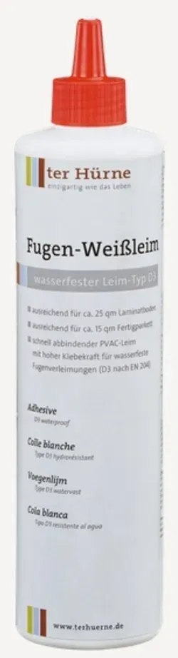 ter Hürne Zubehör Montage Boden Fußböden/Wand&Decke Weißleim Typ D 3 (600 g) Verlegezubehör 265x65x65 mm