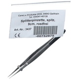 CareLiv Pinzette Splitter spitz rostfrei 9cm