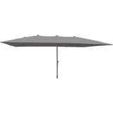 LECO Rechteck-Doppelsonnenschirm 270 x 158 cm Anthrazit