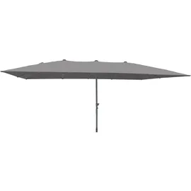 LECO Rechteck-Doppelsonnenschirm 270 x 158 cm Anthrazit