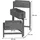 MCW Pflanzregal H275 65 x 108 x 15 cm Weiß