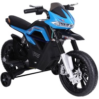 Homcom Elektro-Motorrad für Kinder 3-6 Jahren Licht Musik MP3 Elektrofahrzeug mit Stützrädern maximal 3 km...