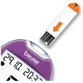 Beurer Blutzuckermessgerät mg/dl lila