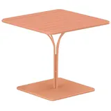 vente-unique Gartentisch 80 x 80 x 75 cm Orange