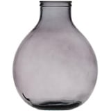 BigBuy Home Graue Vase aus recyceltem Glas, 37 x 37 x 46 cm