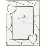 Goldbuch Hearts creme 10x15 Metallrahmen Portrait 960242