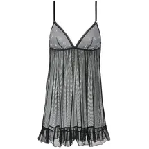 vivance by lascana Negligé Schwarz/Mehrfarbig 75