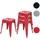 MCW Hocker A73 Metall 39 x 46 x 39 cm Rot