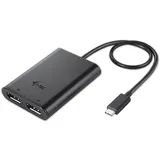 iTEC USB C auf Dual Display Port Video Adapter 4K  schwarz