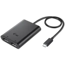iTEC USB C auf Dual Display Port Video Adapter 4K  schwarz