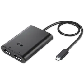 iTEC USB C auf Dual Display Port Video Adapter 4K  schwarz