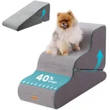 Gardner Pet 2-in-1 Hundetreppe für kleine Hunde, 3 Stufen, Wasserdicht