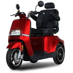 Stormborn R5 Elektro-Dreiradroller 25 km/h - rot - mit Dach