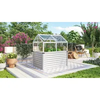 Vitavia Hochfrühbeet Gamma ESG Alu B 89 x T 127 x H 135 cm