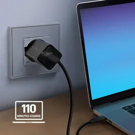 SBS 30-W-GaN-Power Delivery-Ultra-Schnellladegerät, Schwarz