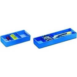 Kunststoffeinsatz, PS blau, 515x155x60mm