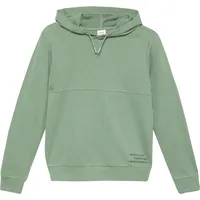 S.Oliver - Kapuzen-Sweatshirt aus Baumwollmix mit Print-Details, Jungen, grün,
