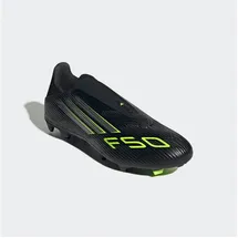 adidas F50 League Laceless FG/MG Core Black / Iron Metallic / Lucid Lemon 48