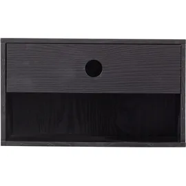 Woood Hängenachtschrank Nancy 30 x 30 x 20 cm Schwarz