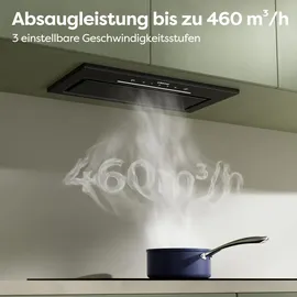Ciarra Unterbauhaube 52 cm Schwarz