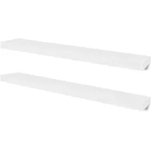 vidaXL Hängeregal 2er Set 20 x 3,8 x 100 cm Weiß