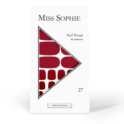 Miss Sophie Nail Wraps for pedicure Kunstnägel & Nageldesign   Paris Je T'Aime 