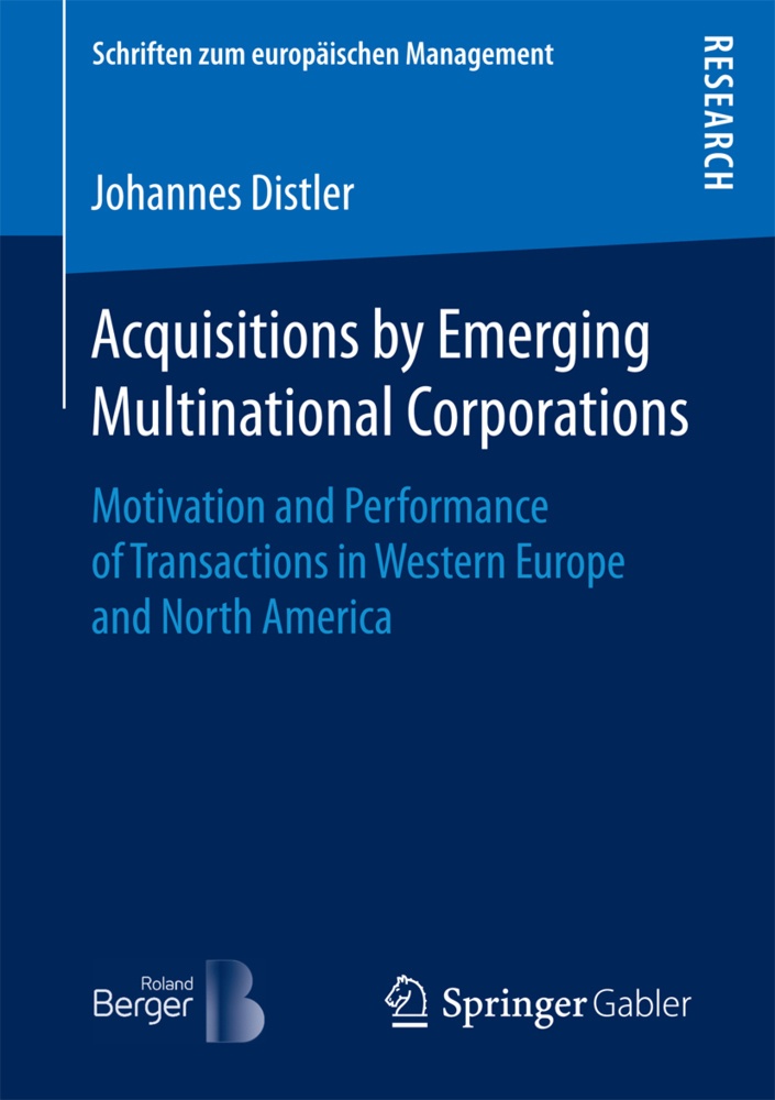 Schriften Zum Europäischen Management / Acquisitions By Emerging Multinational Corporations - Johannes Distler  Kartoniert (TB)
