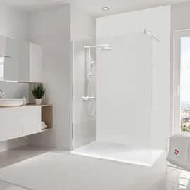 Schulte Duschrückwand DecoDesign Dekor 150 x 255 cm Stein weiß