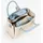Valentino Alexia Summer Shopper Polyurethan Beige/Blue/White