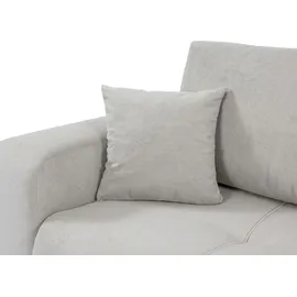 Mirjan24 Ecksofa Furyn, Wohnzimmer Eckcouch mit Bettkasten und Schlaffunktion, L-Form, Seite Universal (Farbe: Velo 621) - Weiß